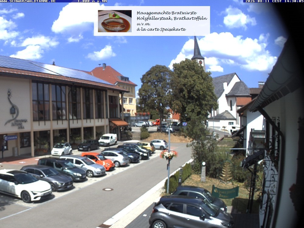 Archived image Webcam View from Guesthouse "Schwarzwaldtanne"