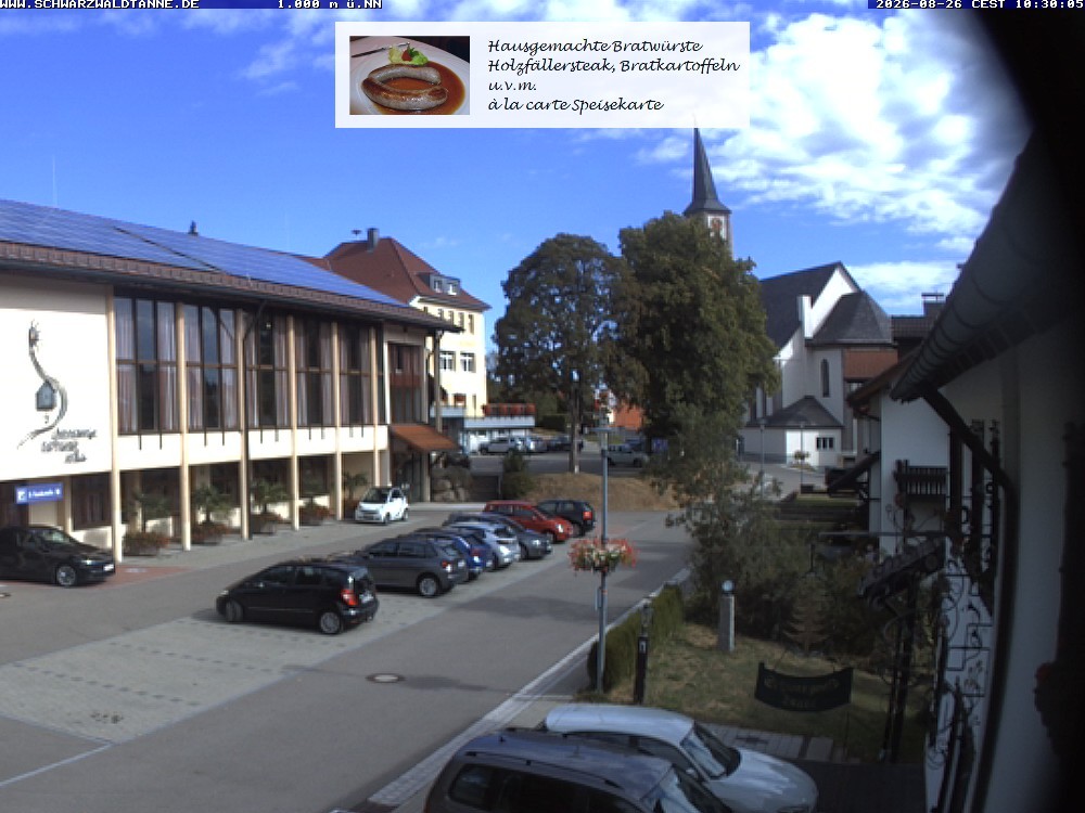 Archiv Foto Webcam Schönwald: Blick vom Gasthof Schwarzwaldtanne