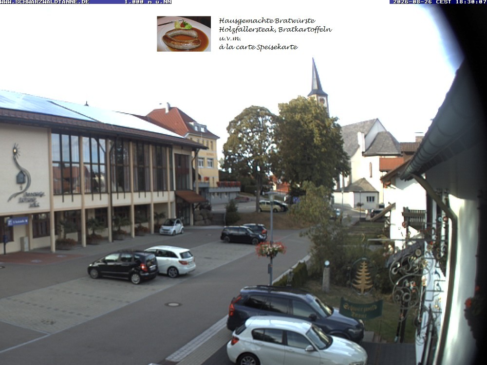 Archiv Foto Webcam Schönwald: Blick vom Gasthof Schwarzwaldtanne