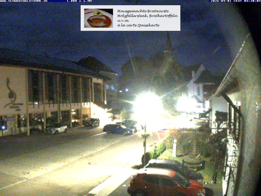 Archiv Foto Webcam Schönwald: Blick vom Gasthof Schwarzwaldtanne