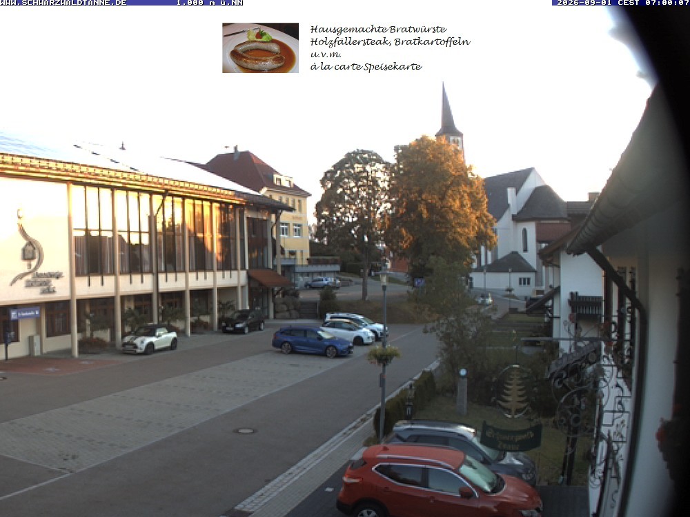 Archiv Foto Webcam Schönwald: Blick vom Gasthof Schwarzwaldtanne
