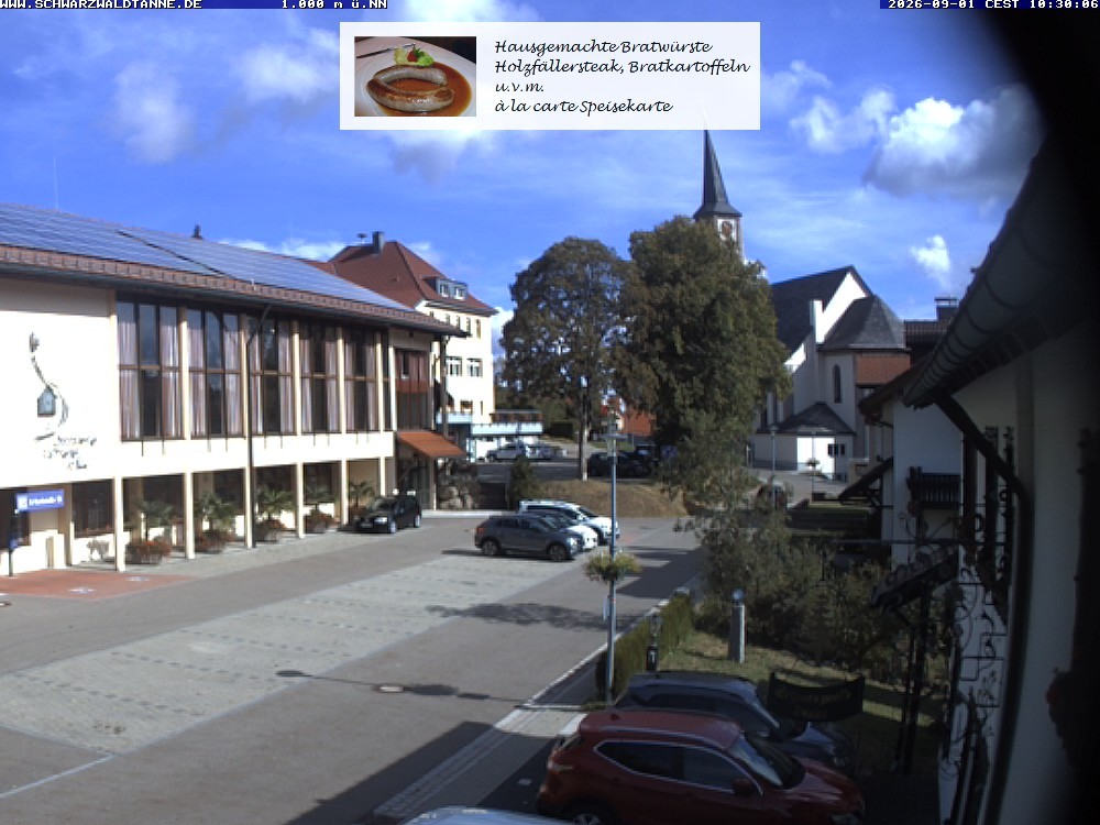 Archiv Foto Webcam Schönwald: Blick vom Gasthof Schwarzwaldtanne