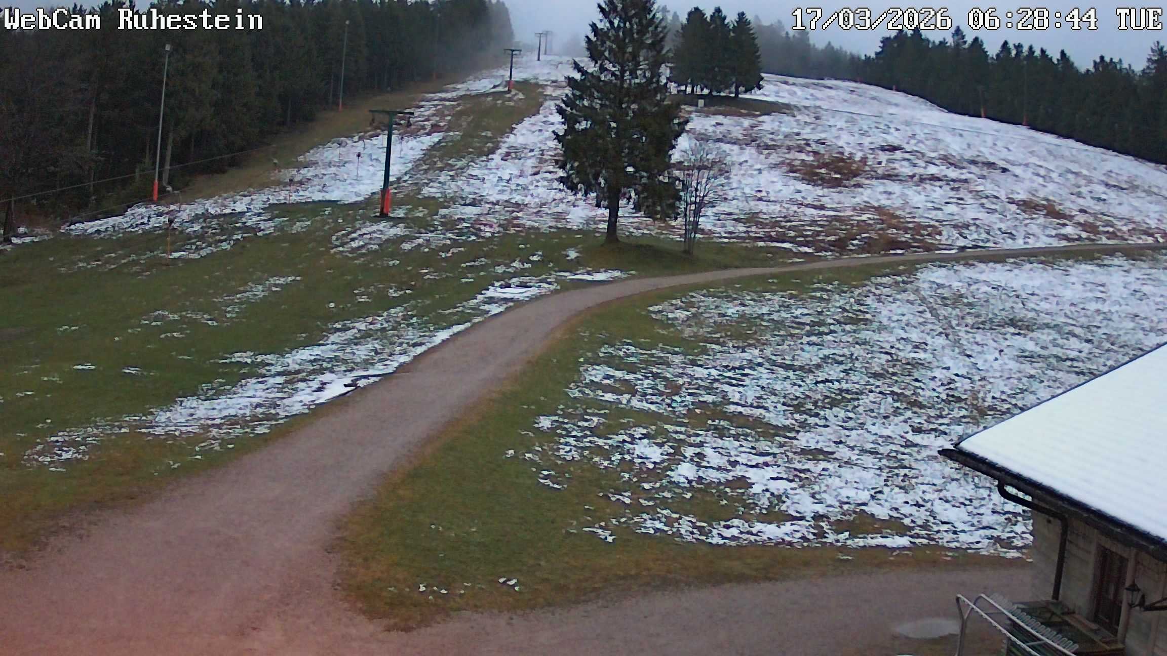 Archived image Webcam Baiersbronn: ski lift Ruhestein