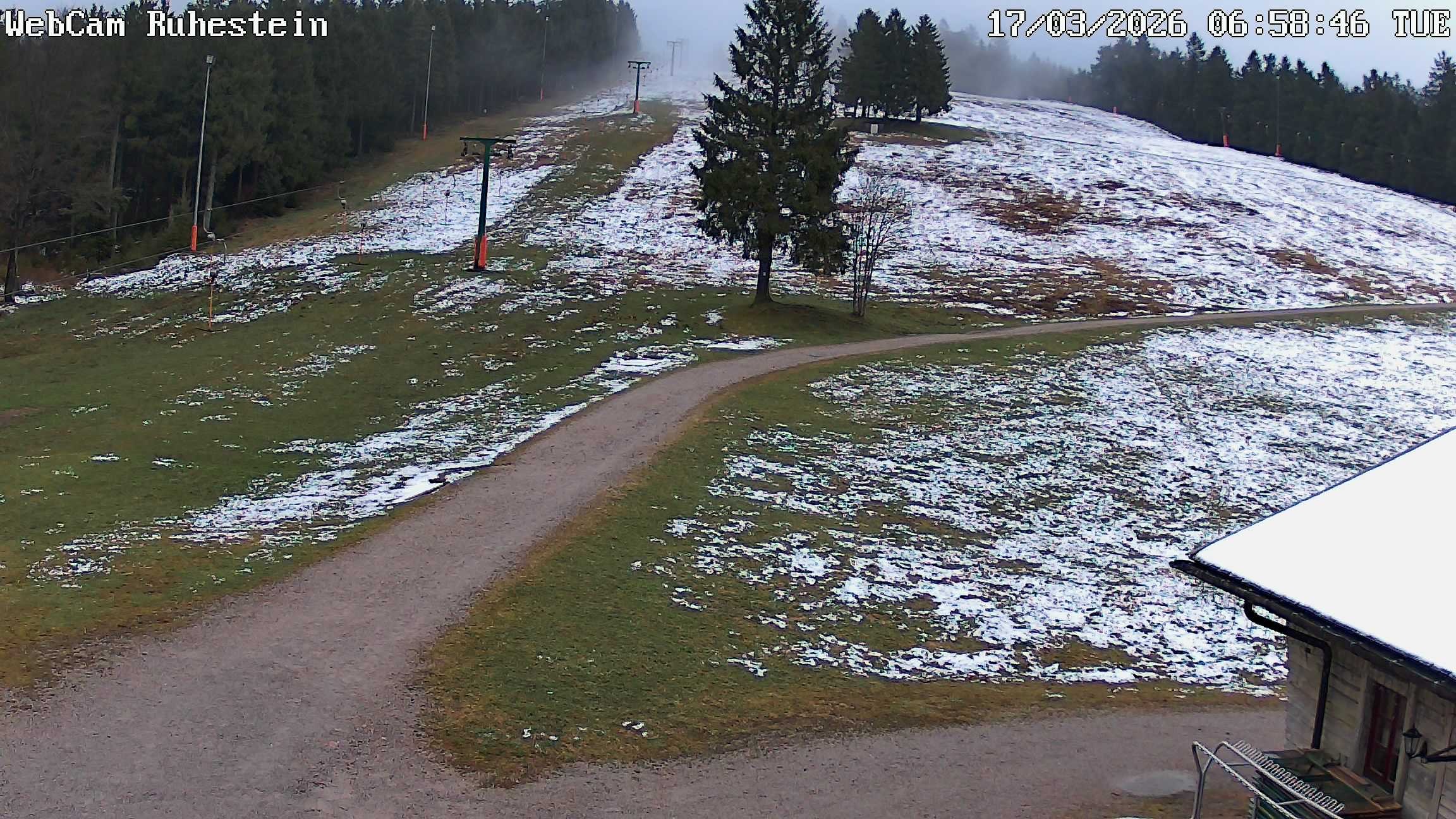 Archived image Webcam Baiersbronn: ski lift Ruhestein