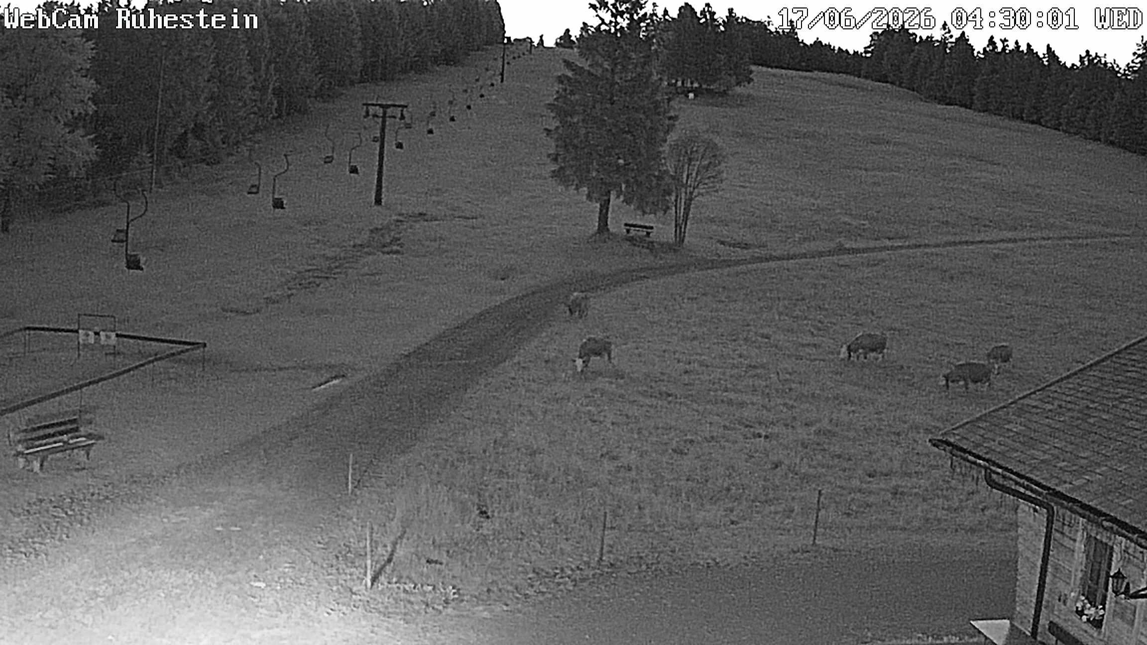 Archived image Webcam Baiersbronn: ski lift Ruhestein