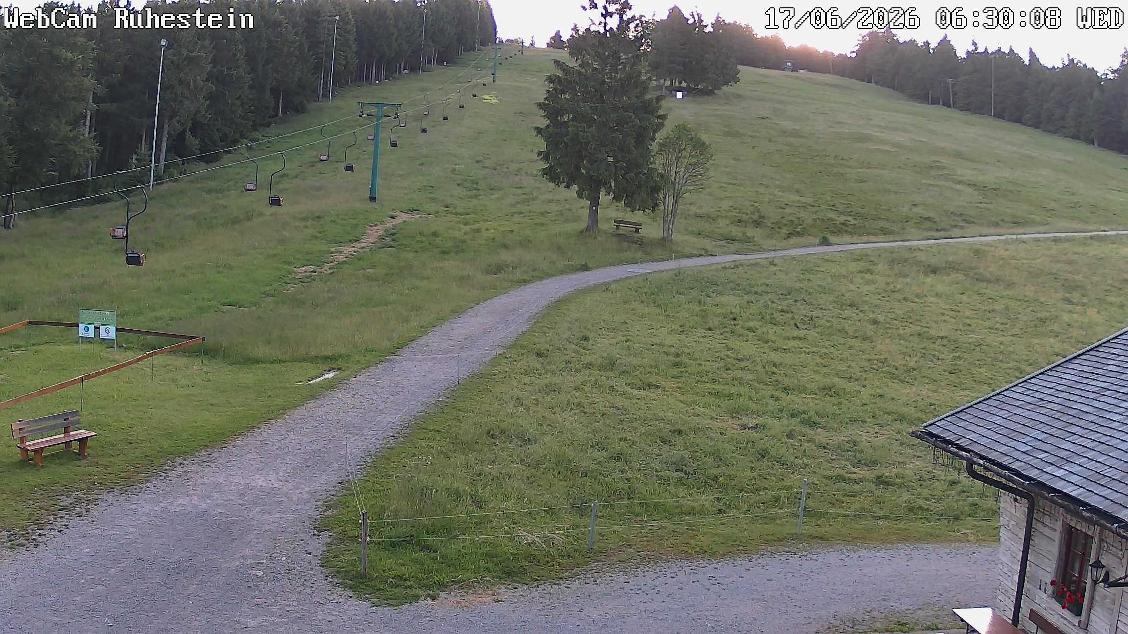 Archived image Webcam Baiersbronn: ski lift Ruhestein