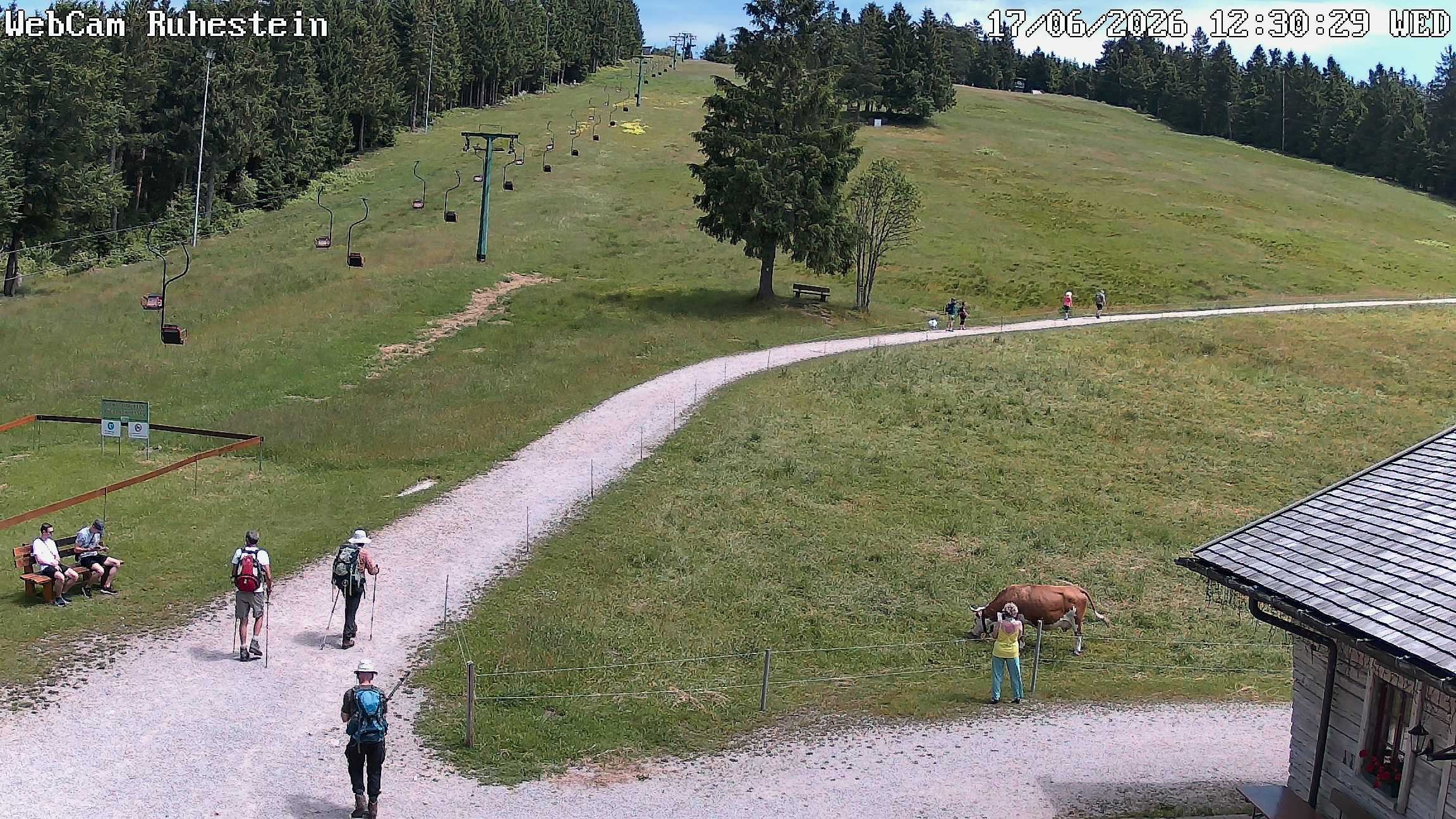Archived image Webcam Baiersbronn: ski lift Ruhestein