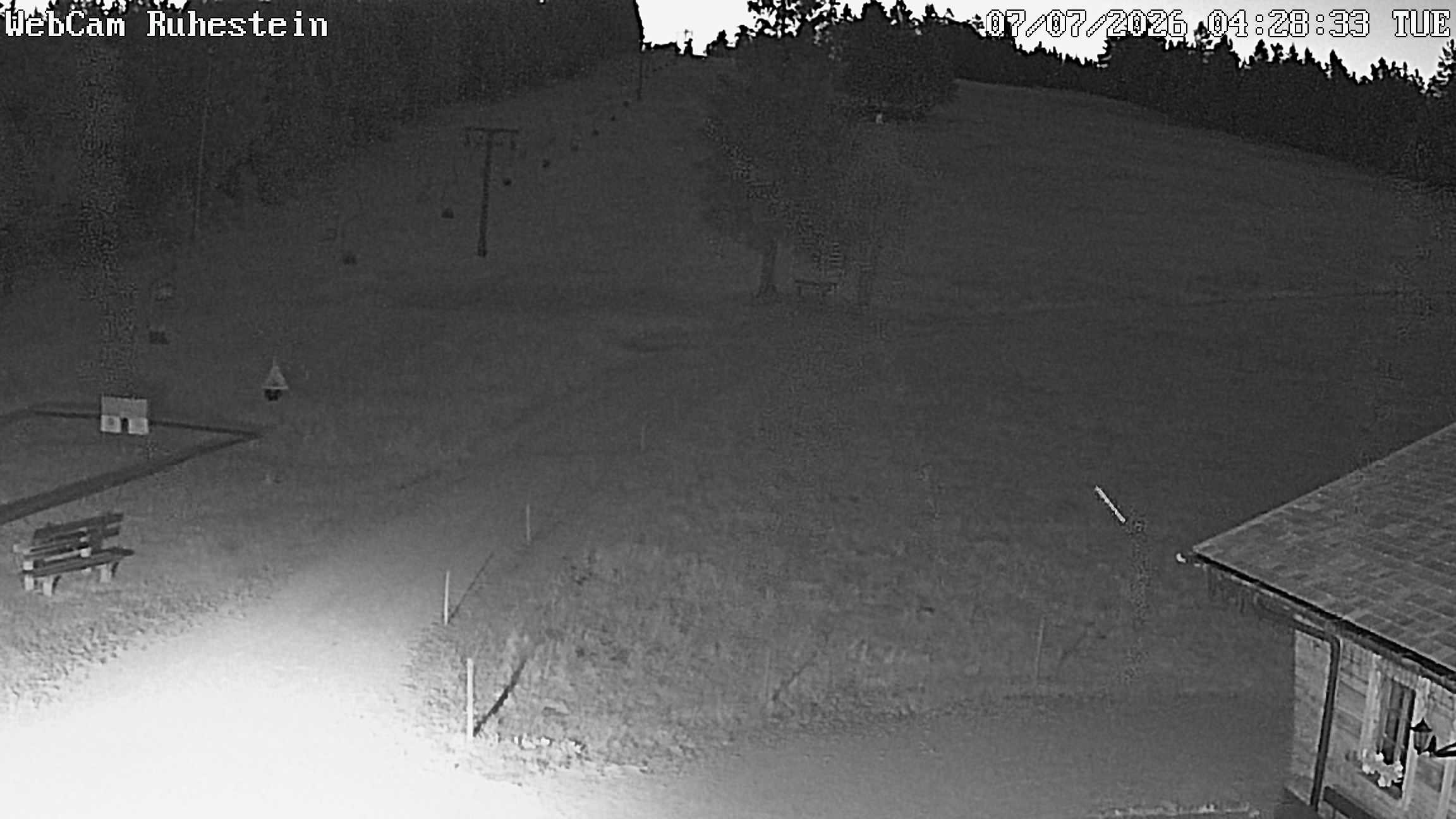 Archived image Webcam Baiersbronn: ski lift Ruhestein