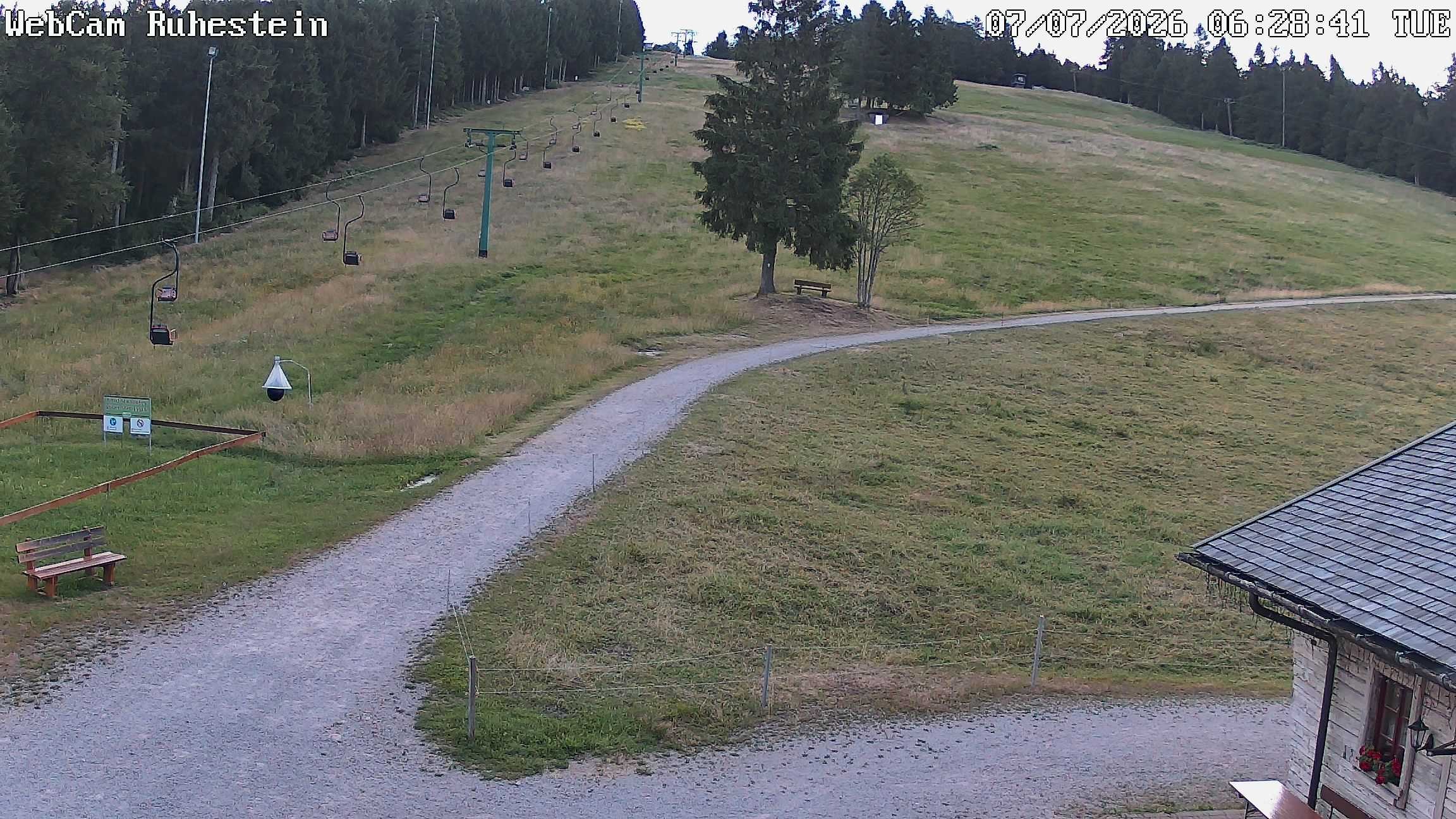 Archived image Webcam Baiersbronn: ski lift Ruhestein