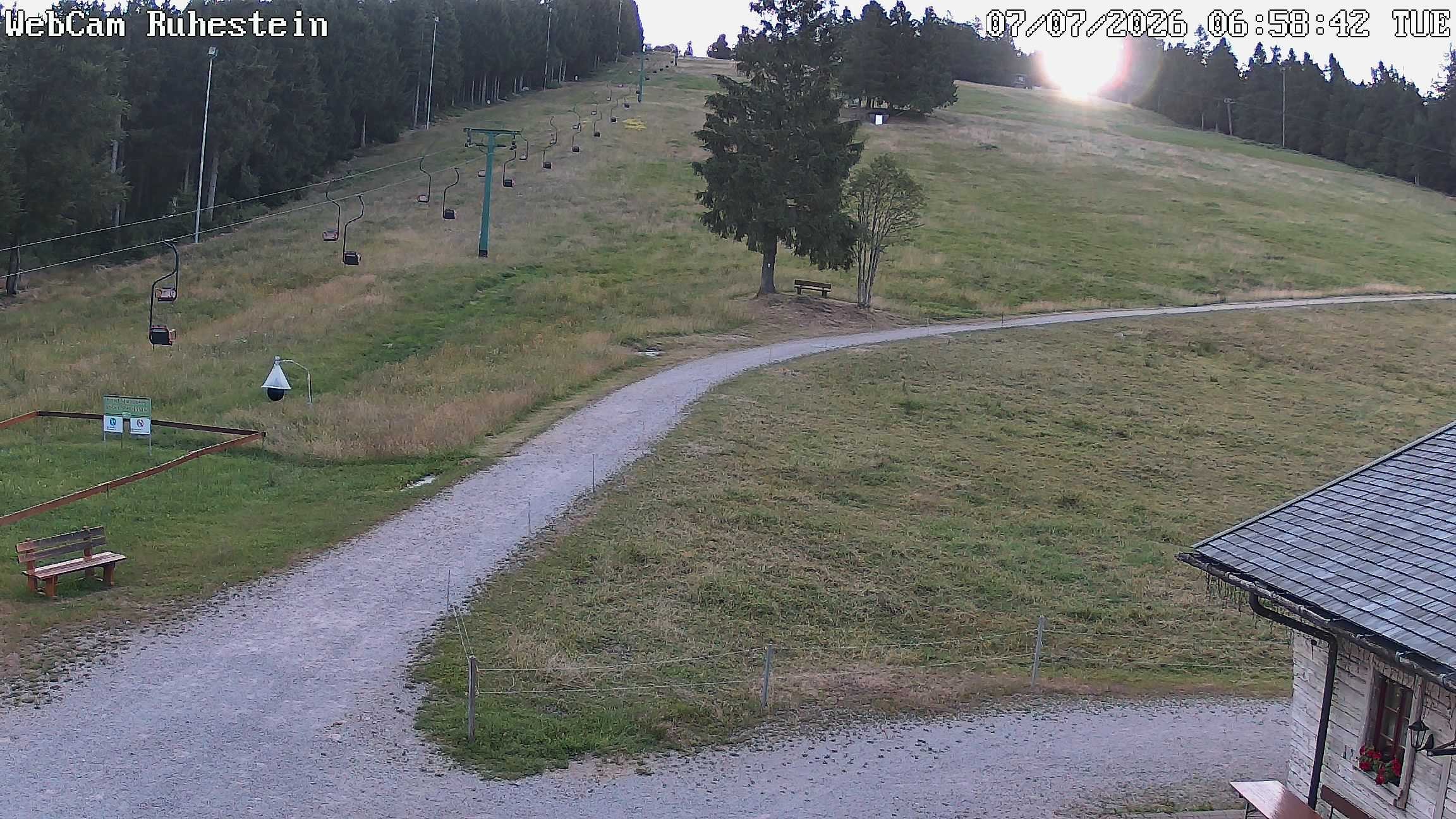 Archived image Webcam Baiersbronn: ski lift Ruhestein