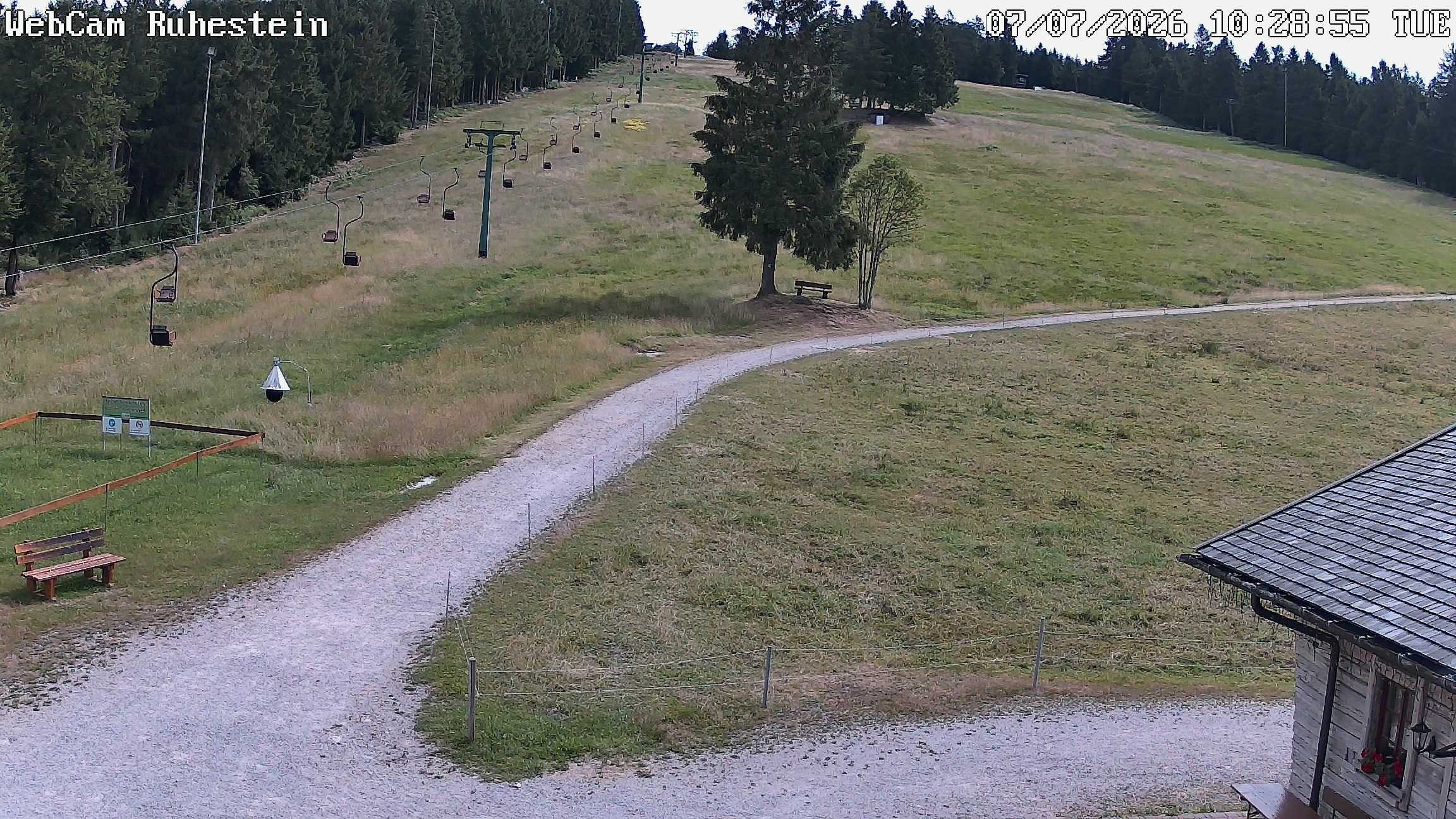 Archived image Webcam Baiersbronn: ski lift Ruhestein