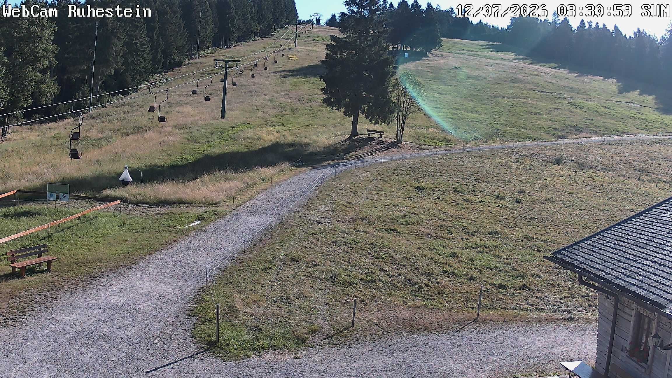 Archived image Webcam Baiersbronn: ski lift Ruhestein