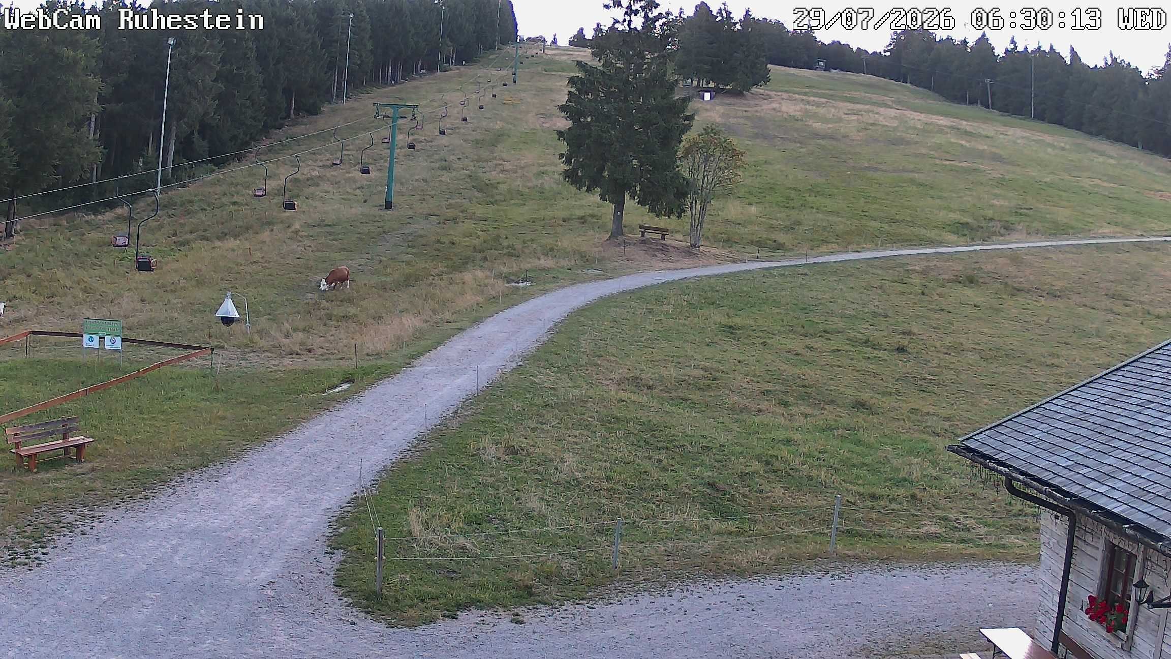 Archived image Webcam Baiersbronn: ski lift Ruhestein