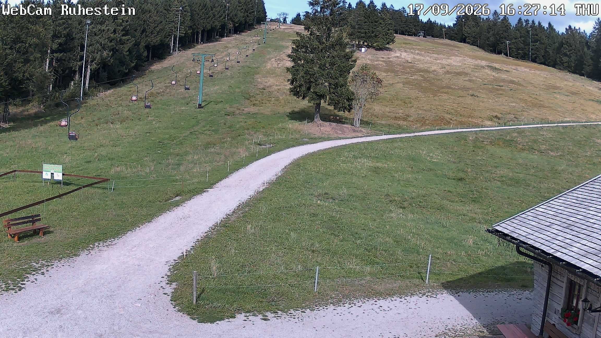 Archived image Webcam Baiersbronn: ski lift Ruhestein