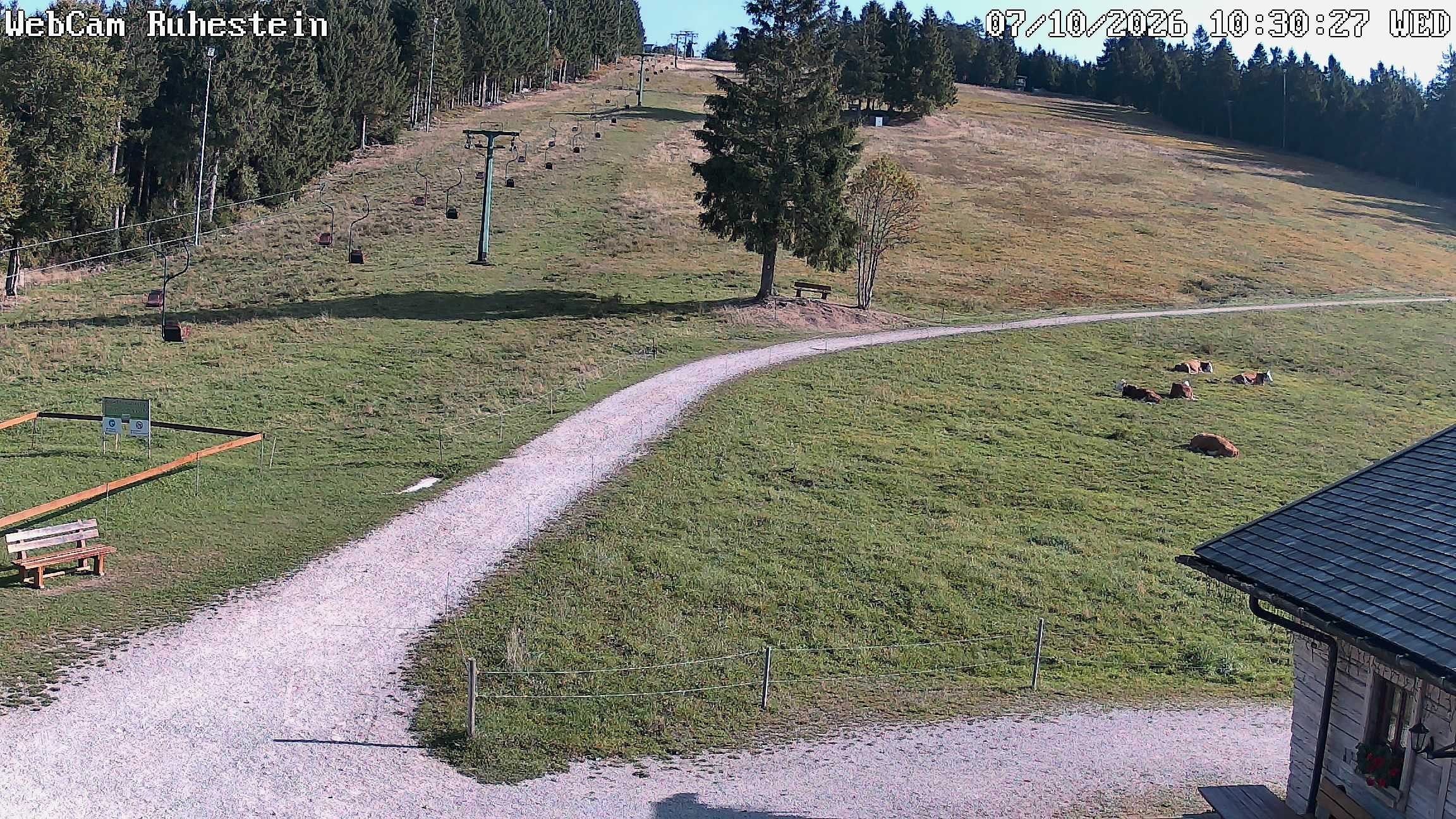 Archived image Webcam Baiersbronn: ski lift Ruhestein