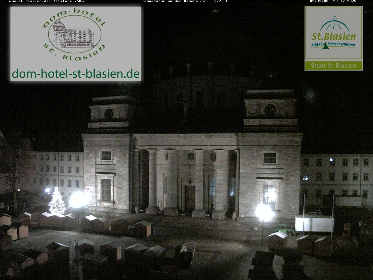 Archiv Foto Webcam St Blasien Menzenschwand Domplatz