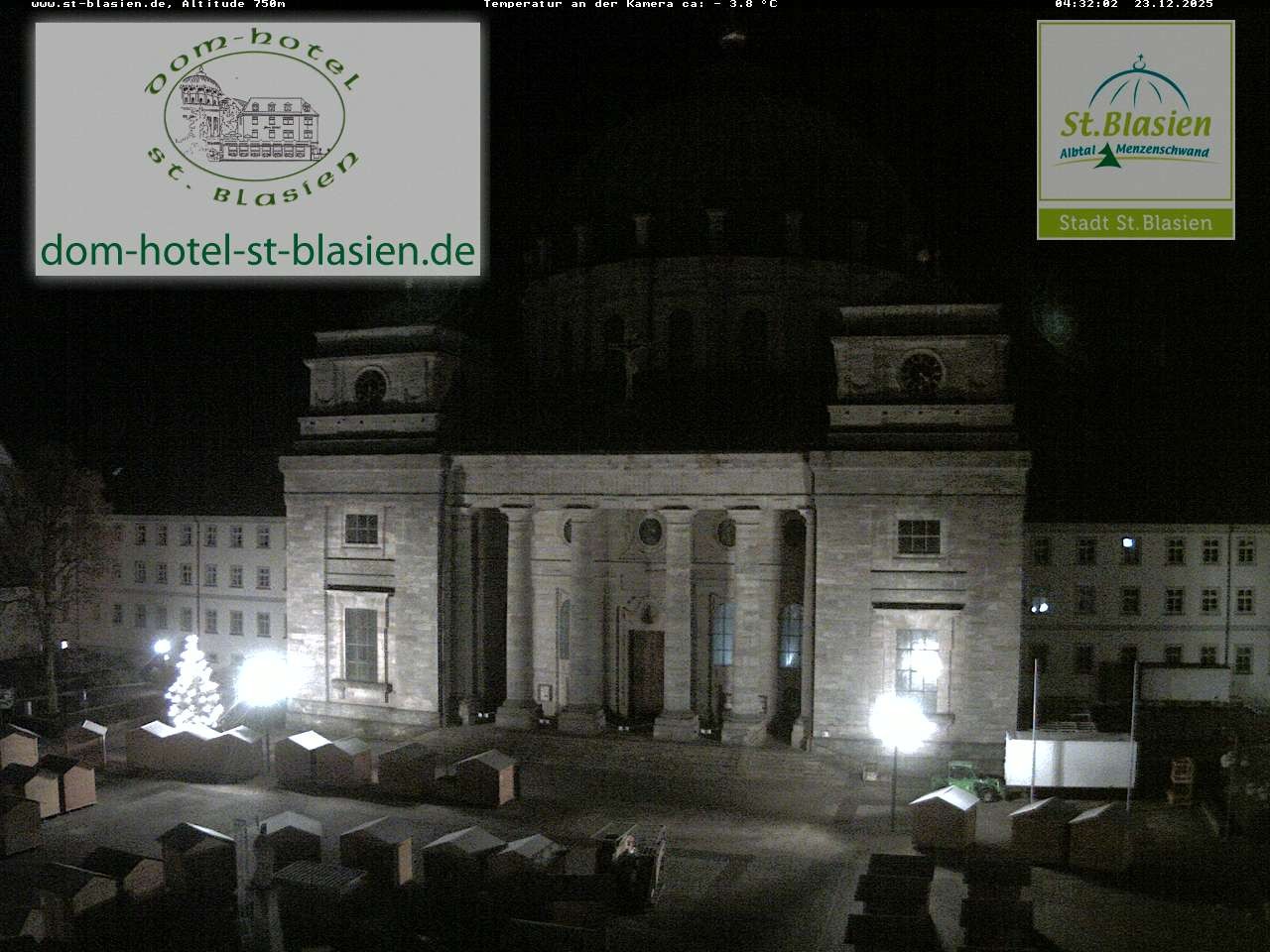 Archiv Foto Webcam St Blasien Menzenschwand Domplatz