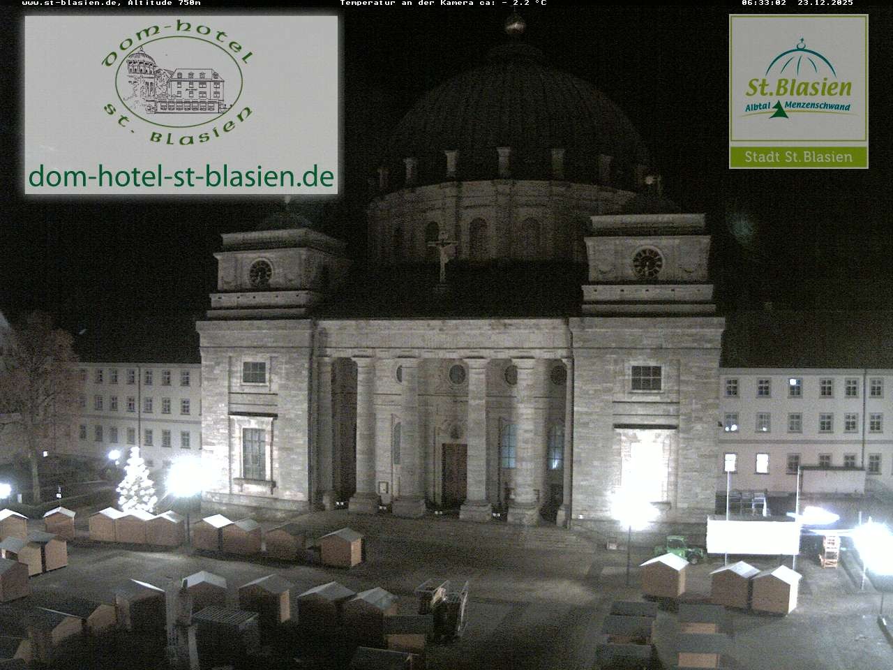 Archiv Foto Webcam St Blasien Menzenschwand Domplatz