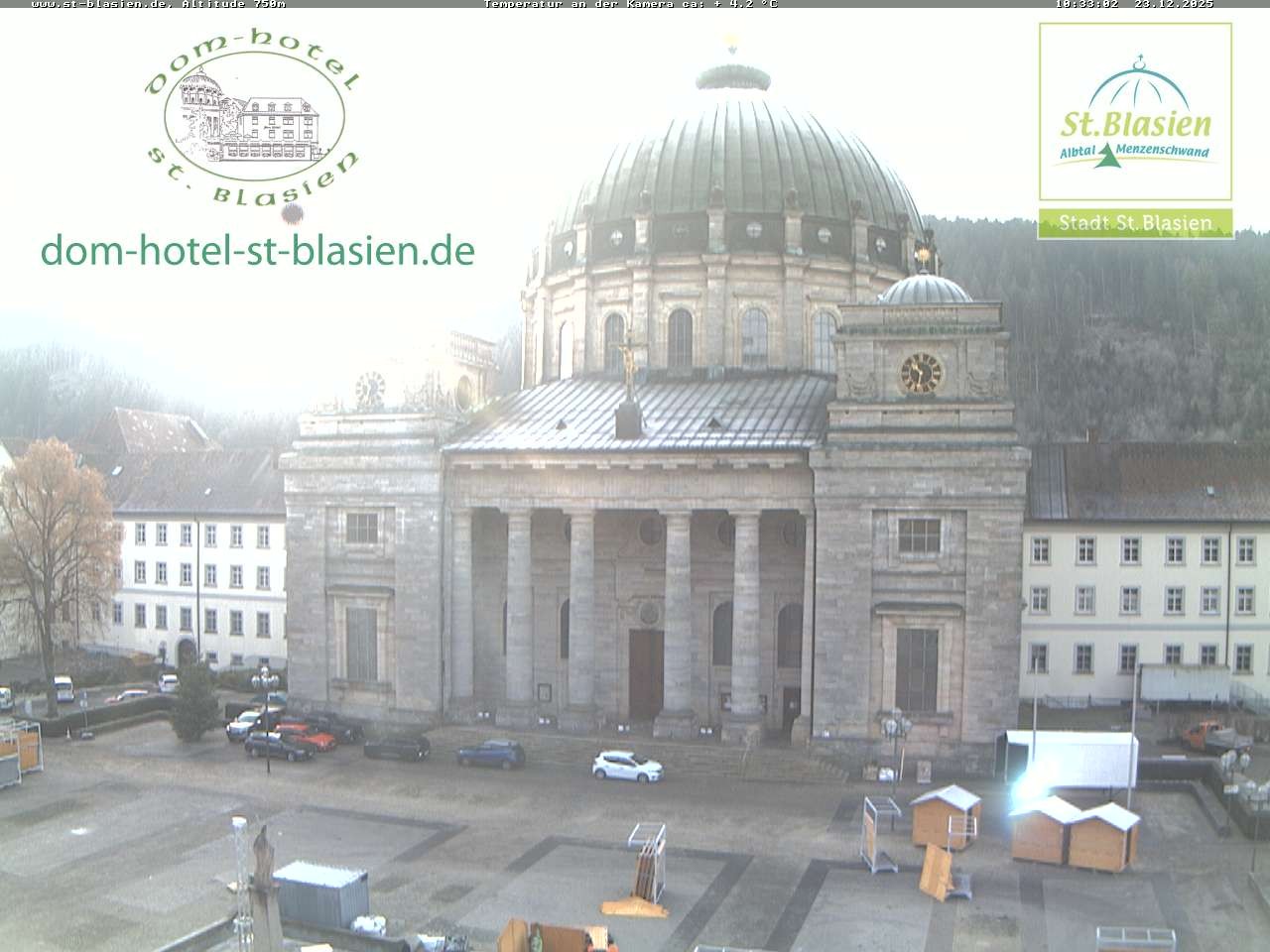Archiv Foto Webcam St Blasien Menzenschwand Domplatz