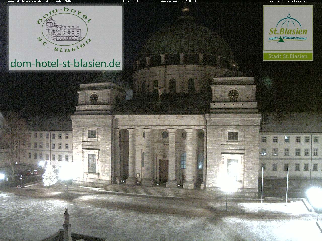 Archiv Foto Webcam St Blasien Menzenschwand Domplatz
