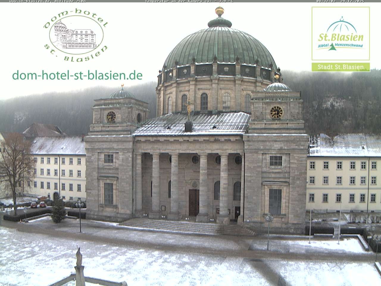 Archiv Foto Webcam St Blasien Menzenschwand Domplatz
