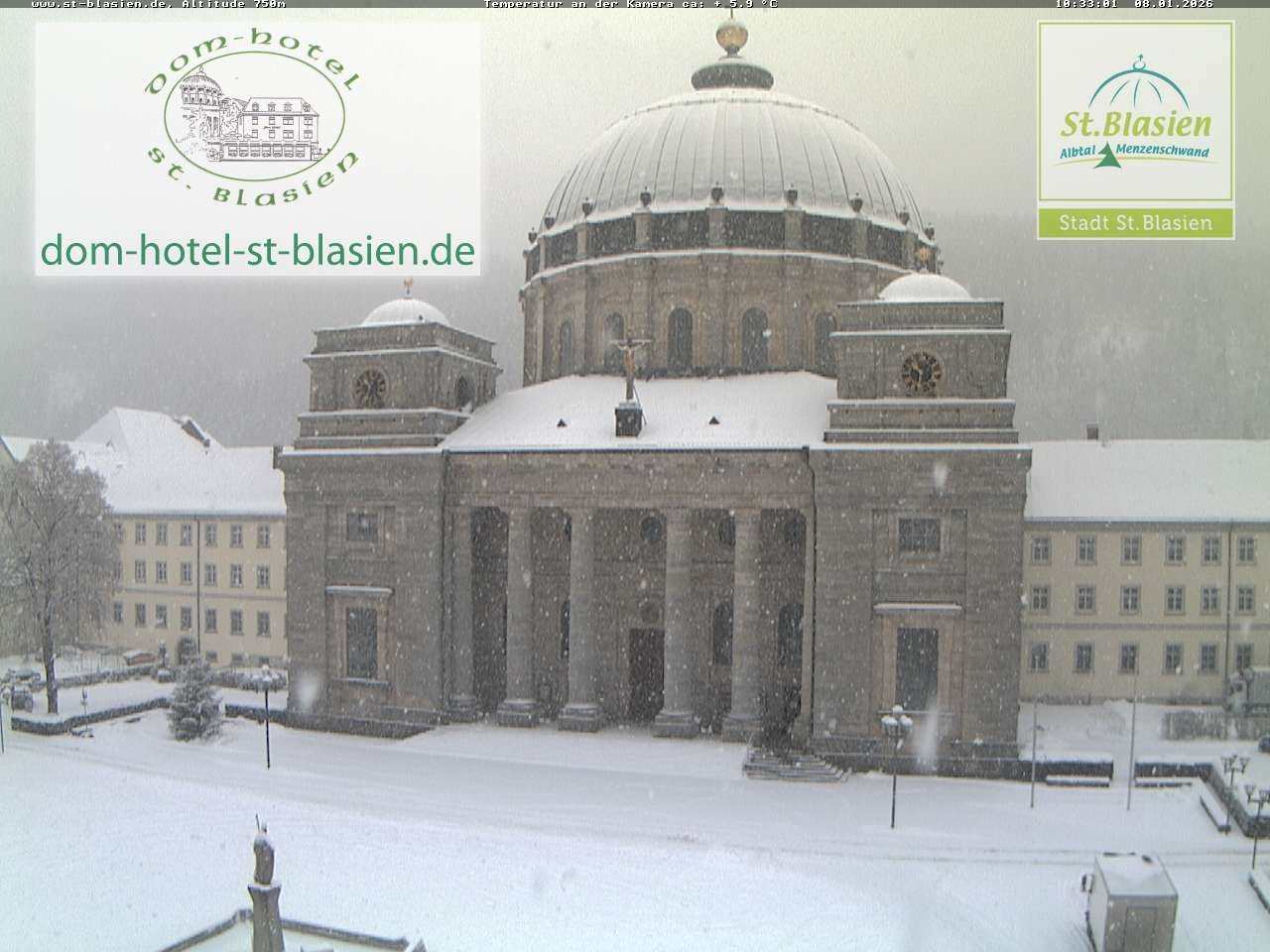 Archiv Foto Webcam St Blasien Menzenschwand Domplatz