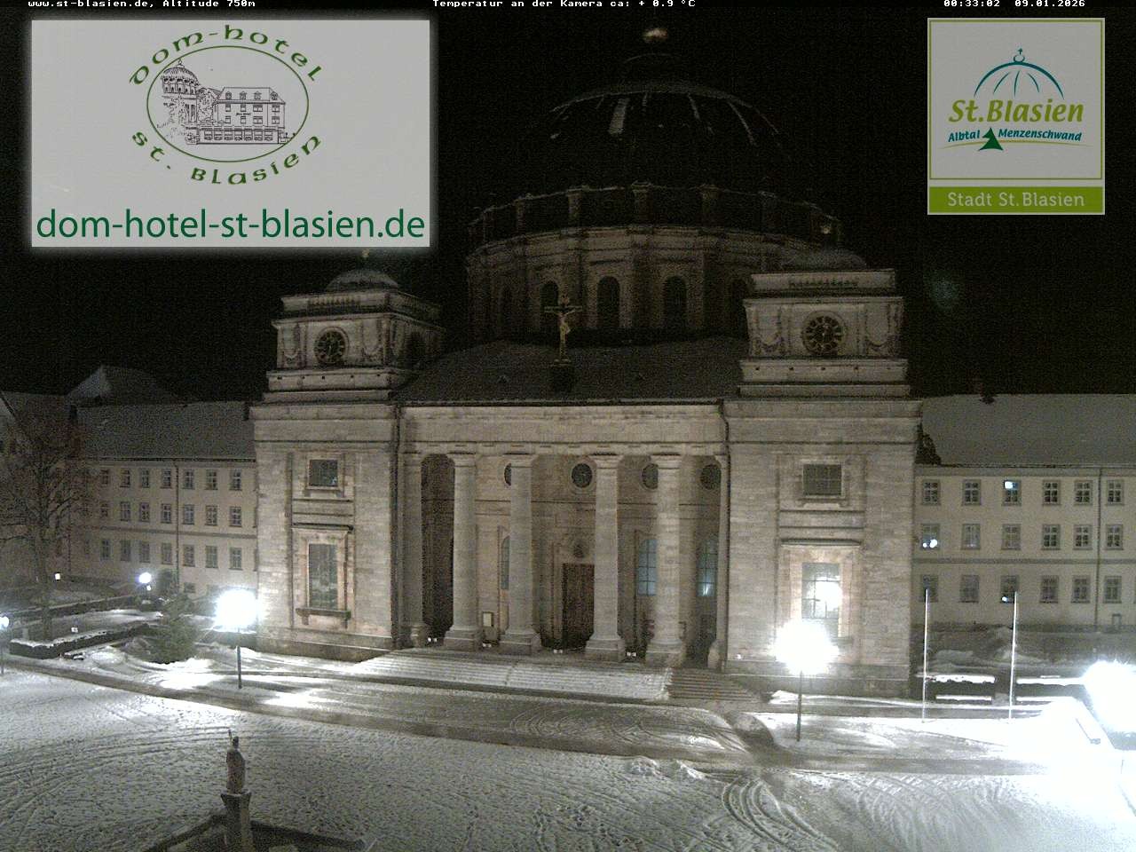Archiv Foto Webcam St Blasien Menzenschwand Domplatz