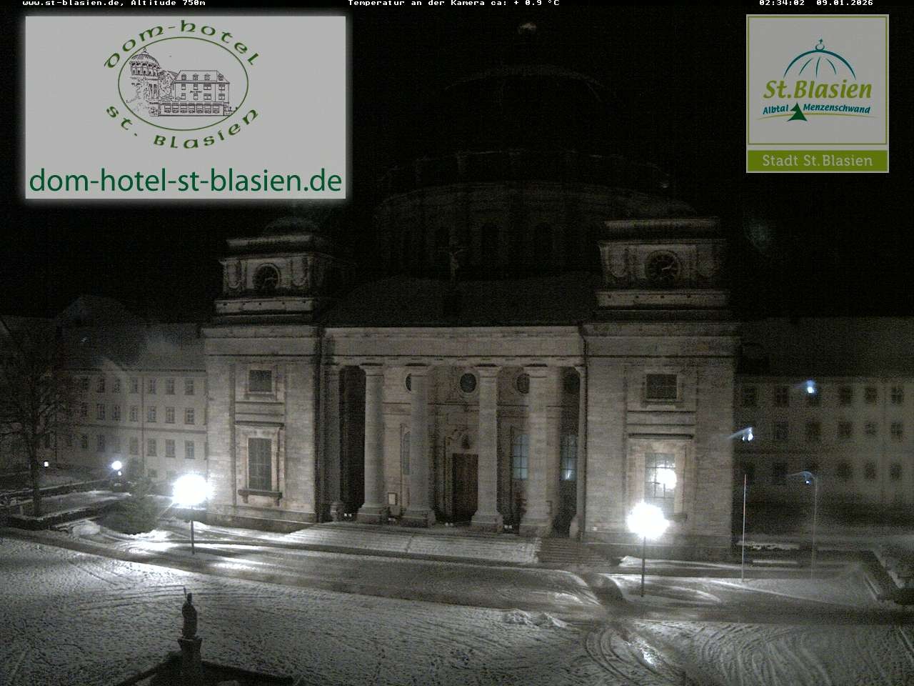 Archiv Foto Webcam St Blasien Menzenschwand Domplatz