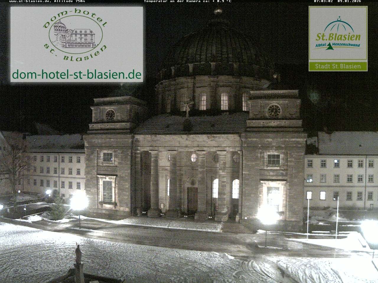 Archiv Foto Webcam St Blasien Menzenschwand Domplatz
