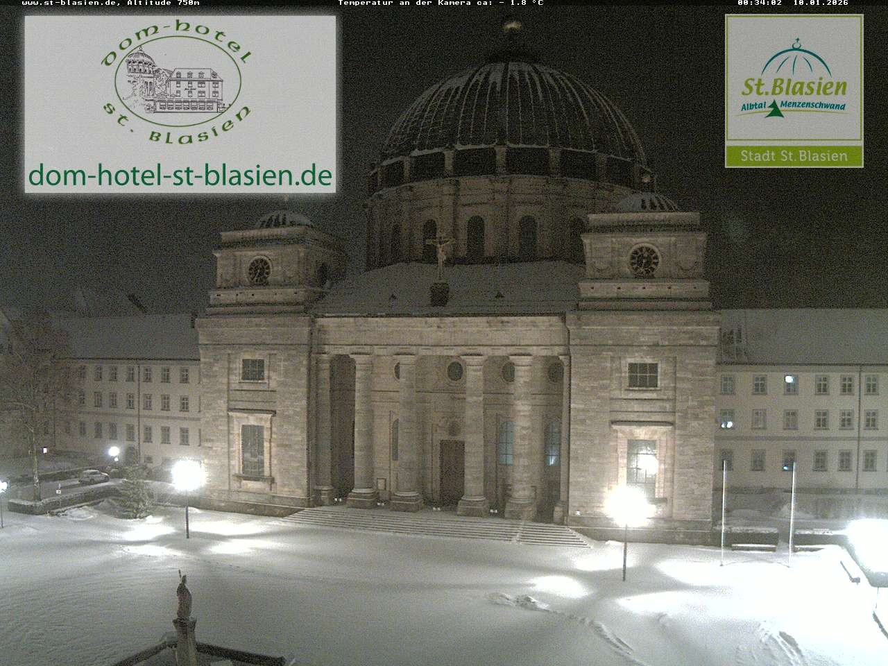 Archiv Foto Webcam St Blasien Menzenschwand Domplatz