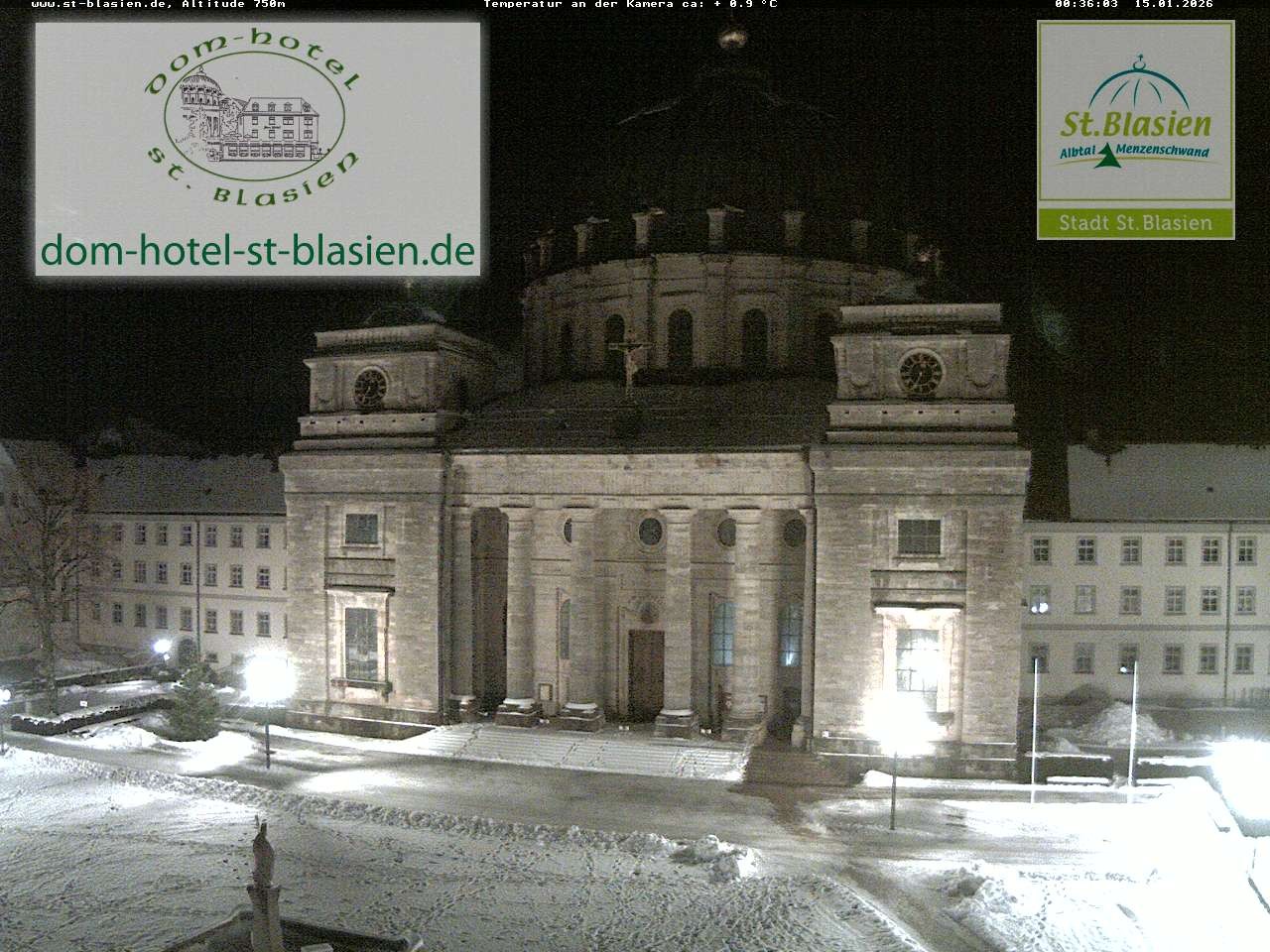 Archiv Foto Webcam St Blasien Menzenschwand Domplatz