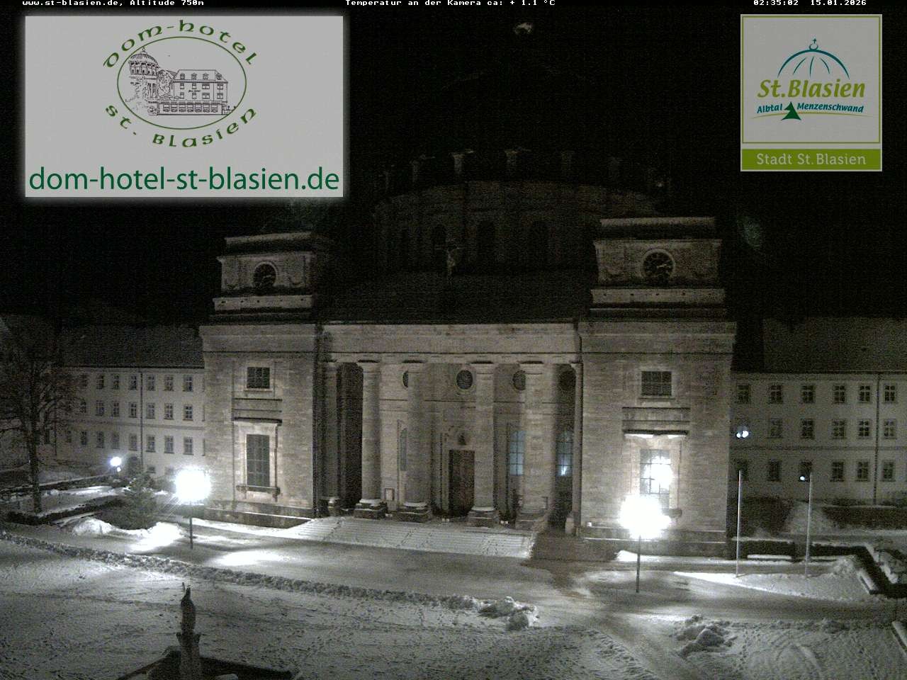 Archiv Foto Webcam St Blasien Menzenschwand Domplatz