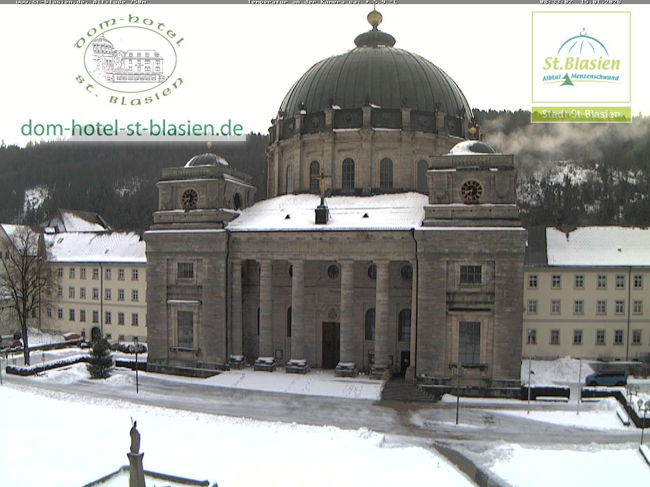 Archiv Foto Webcam St Blasien Menzenschwand Domplatz