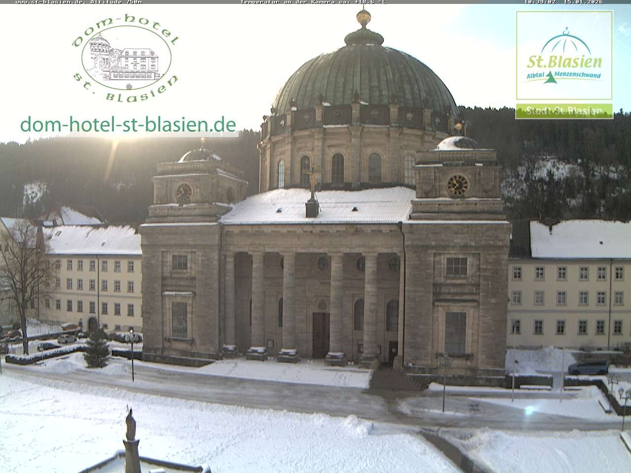 Archiv Foto Webcam St Blasien Menzenschwand Domplatz
