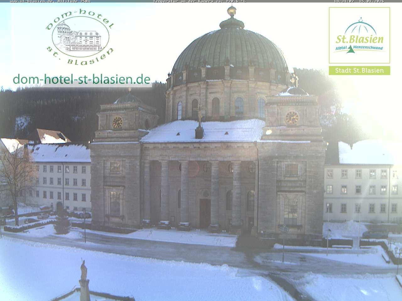 Archiv Foto Webcam St Blasien Menzenschwand Domplatz
