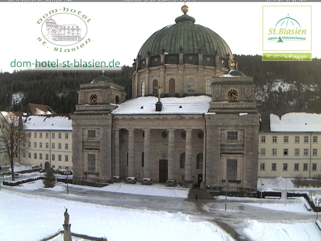 Archiv Foto Webcam St Blasien Menzenschwand Domplatz