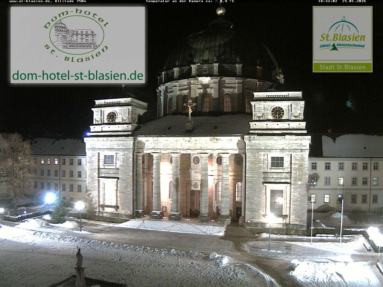 Archiv Foto Webcam St Blasien Menzenschwand Domplatz