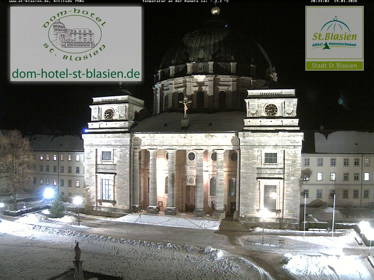 Archiv Foto Webcam St Blasien Menzenschwand Domplatz