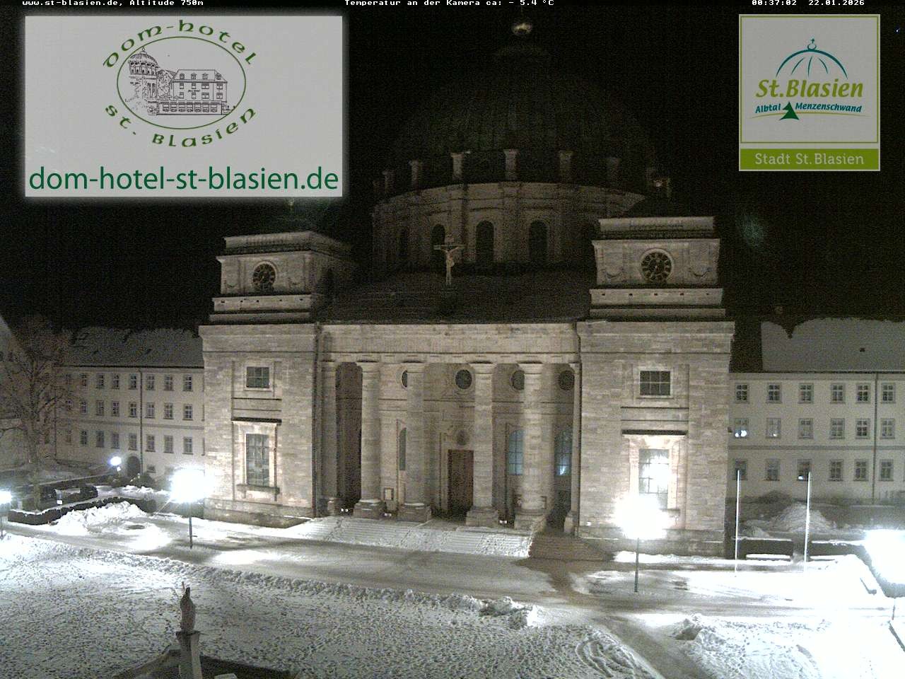 Archiv Foto Webcam St Blasien Menzenschwand Domplatz