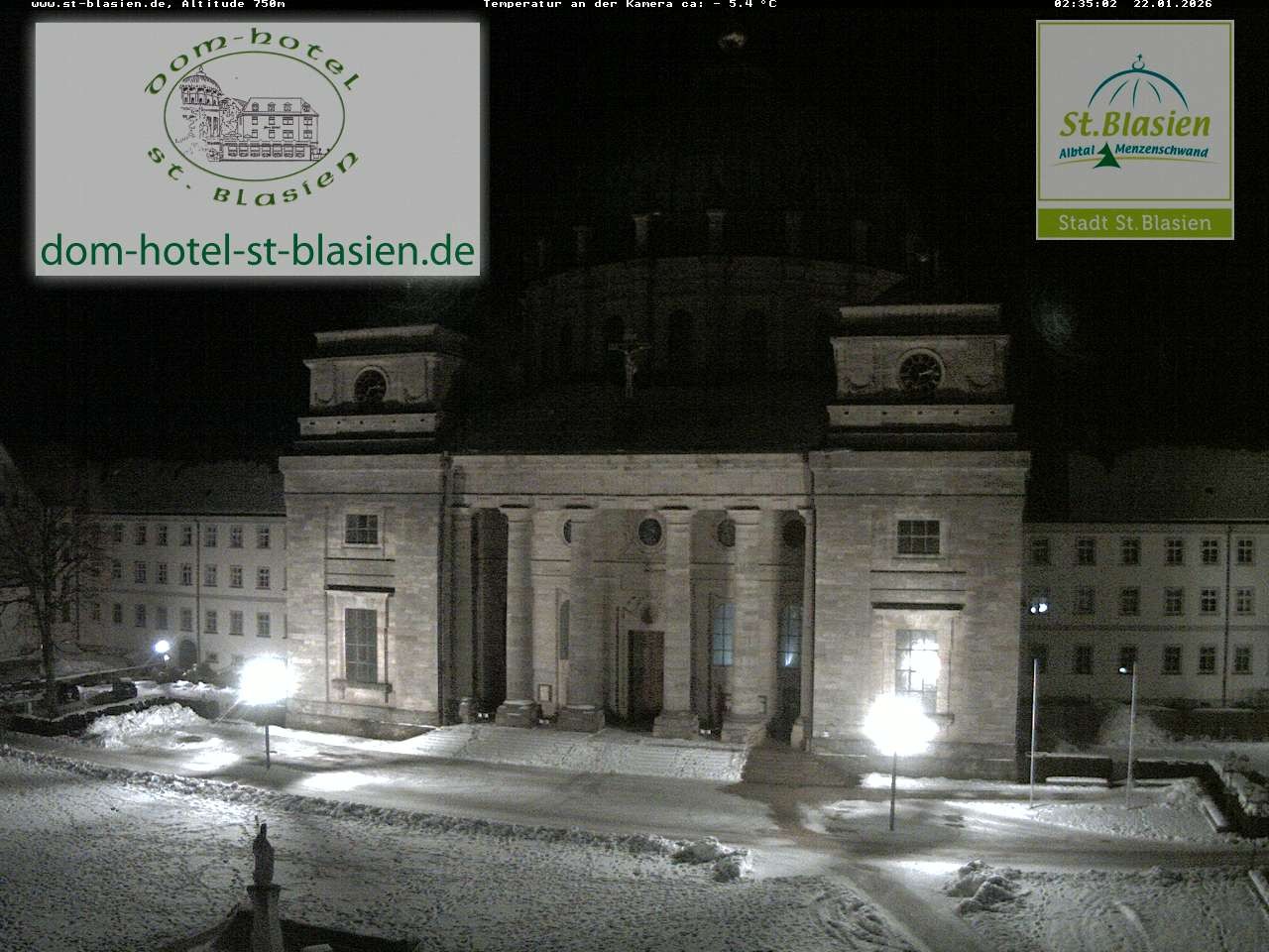 Archiv Foto Webcam St Blasien Menzenschwand Domplatz