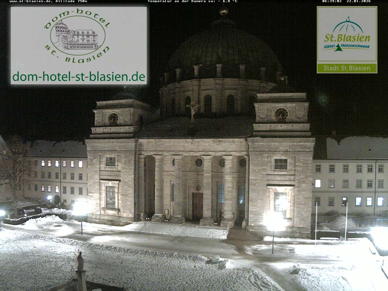 Archiv Foto Webcam St Blasien Menzenschwand Domplatz