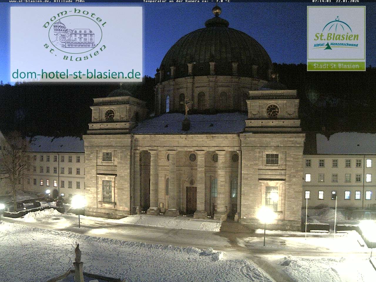 Archiv Foto Webcam St Blasien Menzenschwand Domplatz