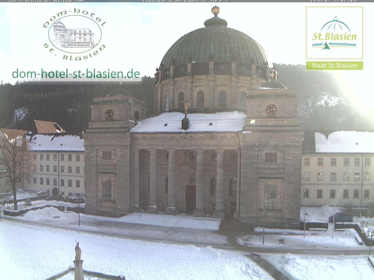 Archiv Foto Webcam St Blasien Menzenschwand Domplatz