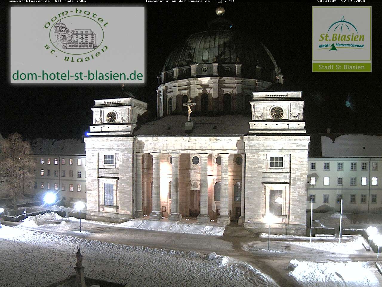Archiv Foto Webcam St Blasien Menzenschwand Domplatz