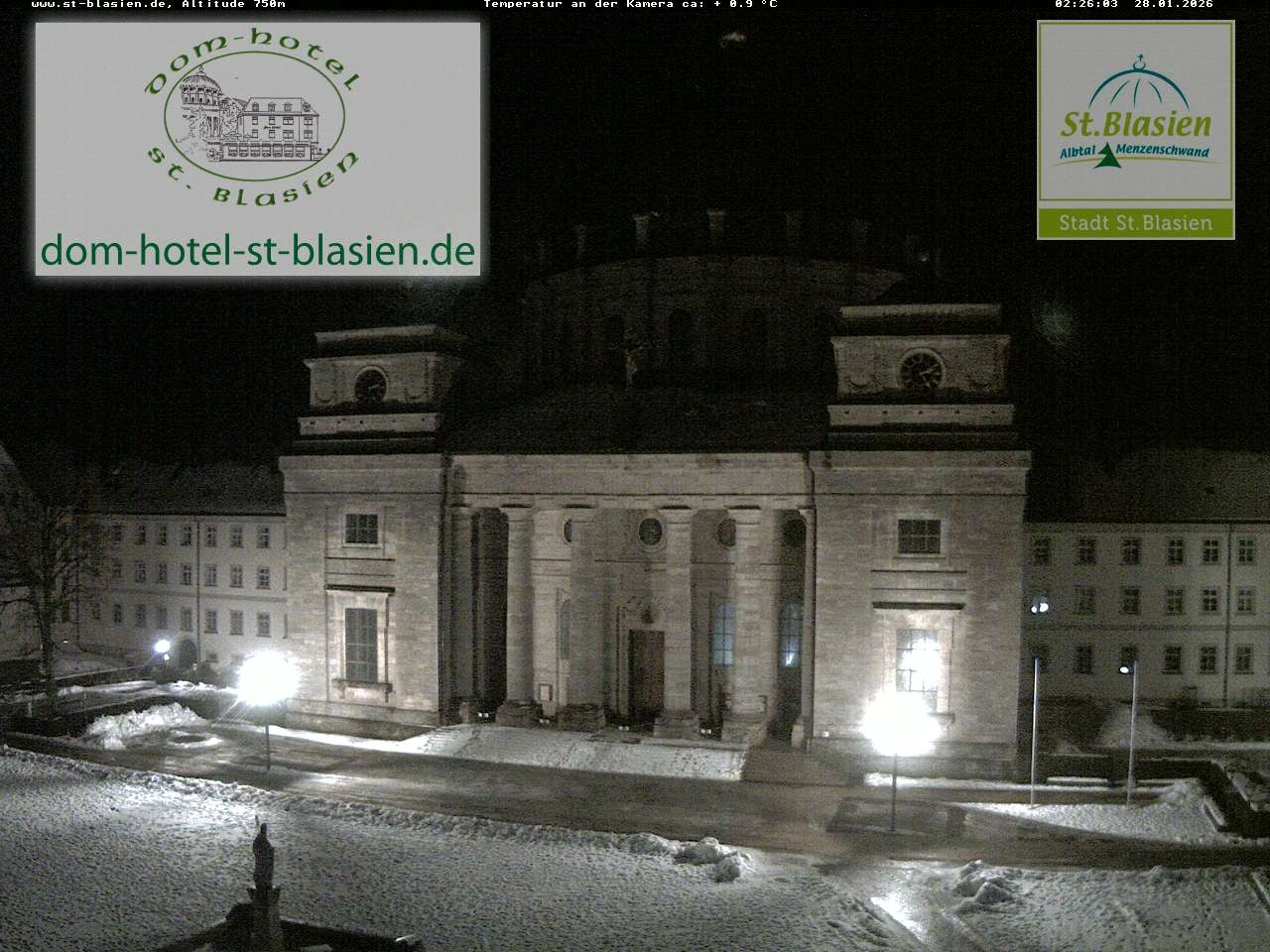 Archiv Foto Webcam St Blasien Menzenschwand Domplatz