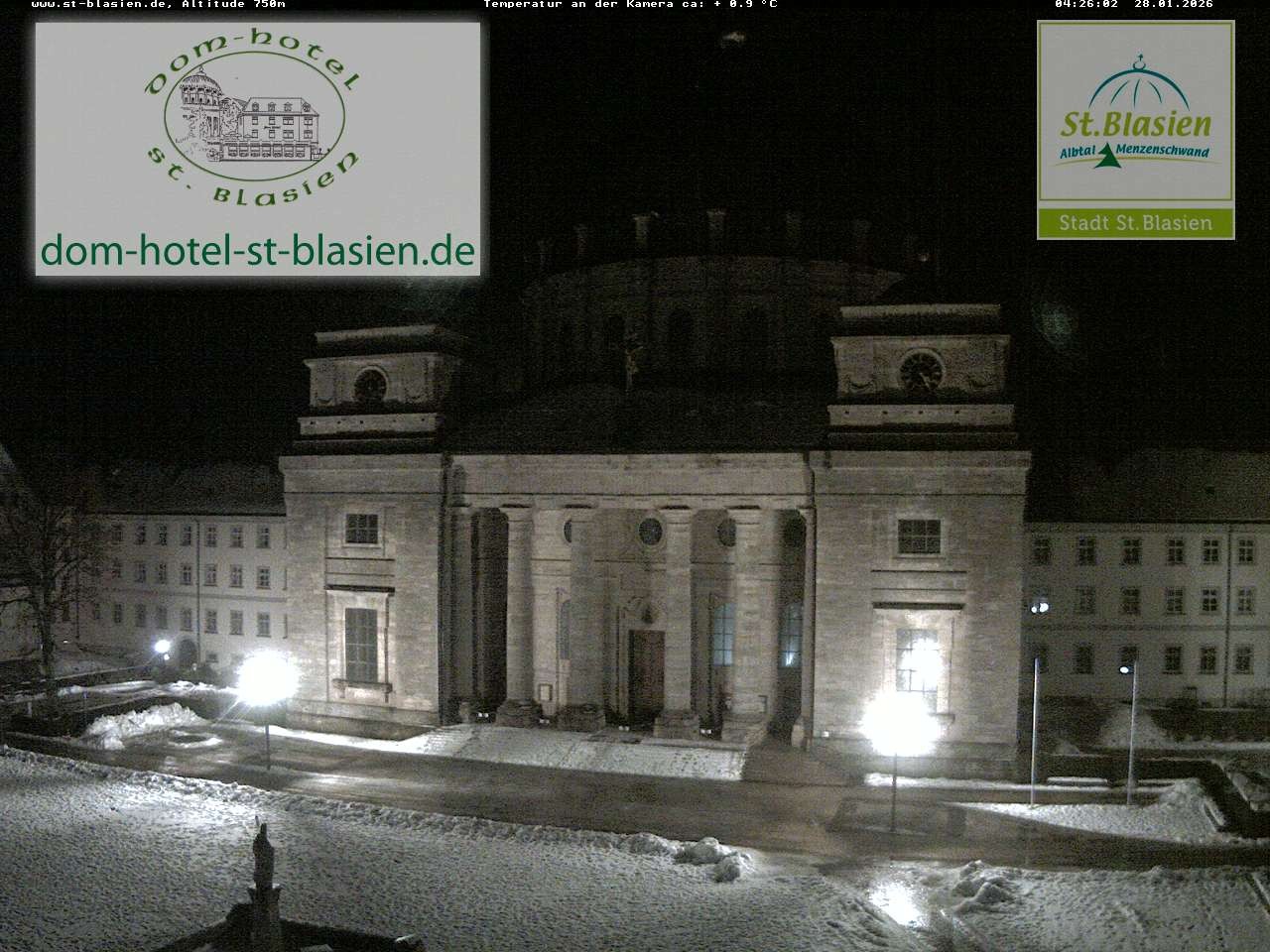 Archiv Foto Webcam St Blasien Menzenschwand Domplatz