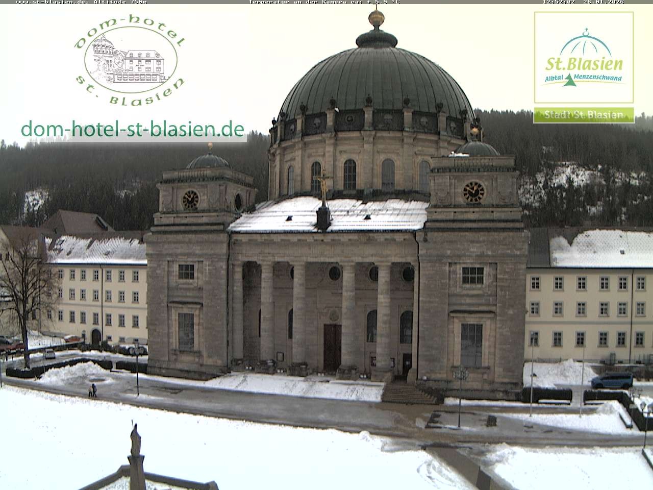 Archiv Foto Webcam St Blasien Menzenschwand Domplatz