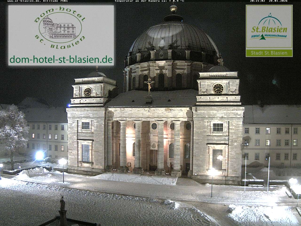 Archiv Foto Webcam St Blasien Menzenschwand Domplatz