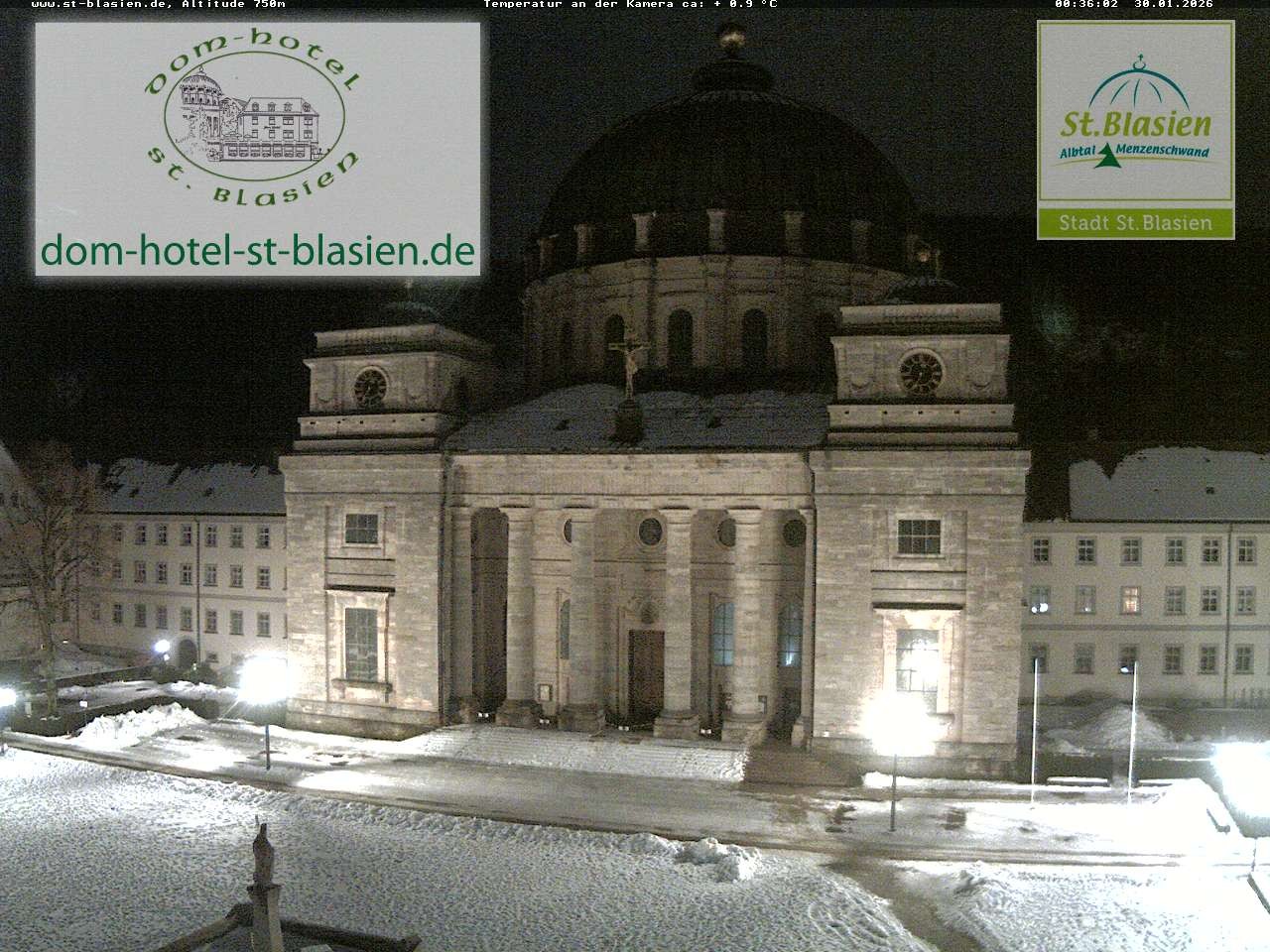 Archiv Foto Webcam St Blasien Menzenschwand Domplatz