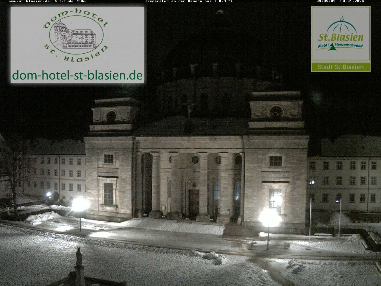 Archiv Foto Webcam St Blasien Menzenschwand Domplatz
